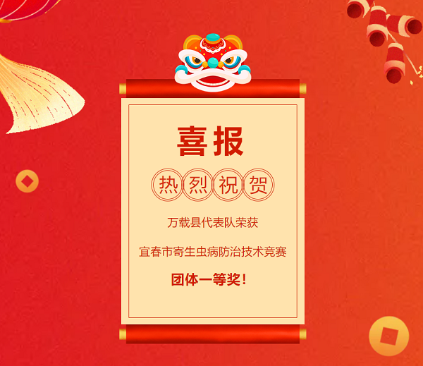 捷報傳來！她們榮獲宜春市寄生蟲病防治技術(shù)競賽團(tuán)體一等獎！